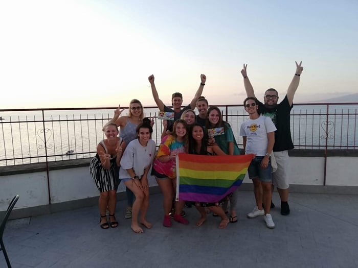 FA19_Semester on the Italian Coast - SantAnna Institute_Anne-Marie Molina_Coastal Carolina University_sorrentos first pride event