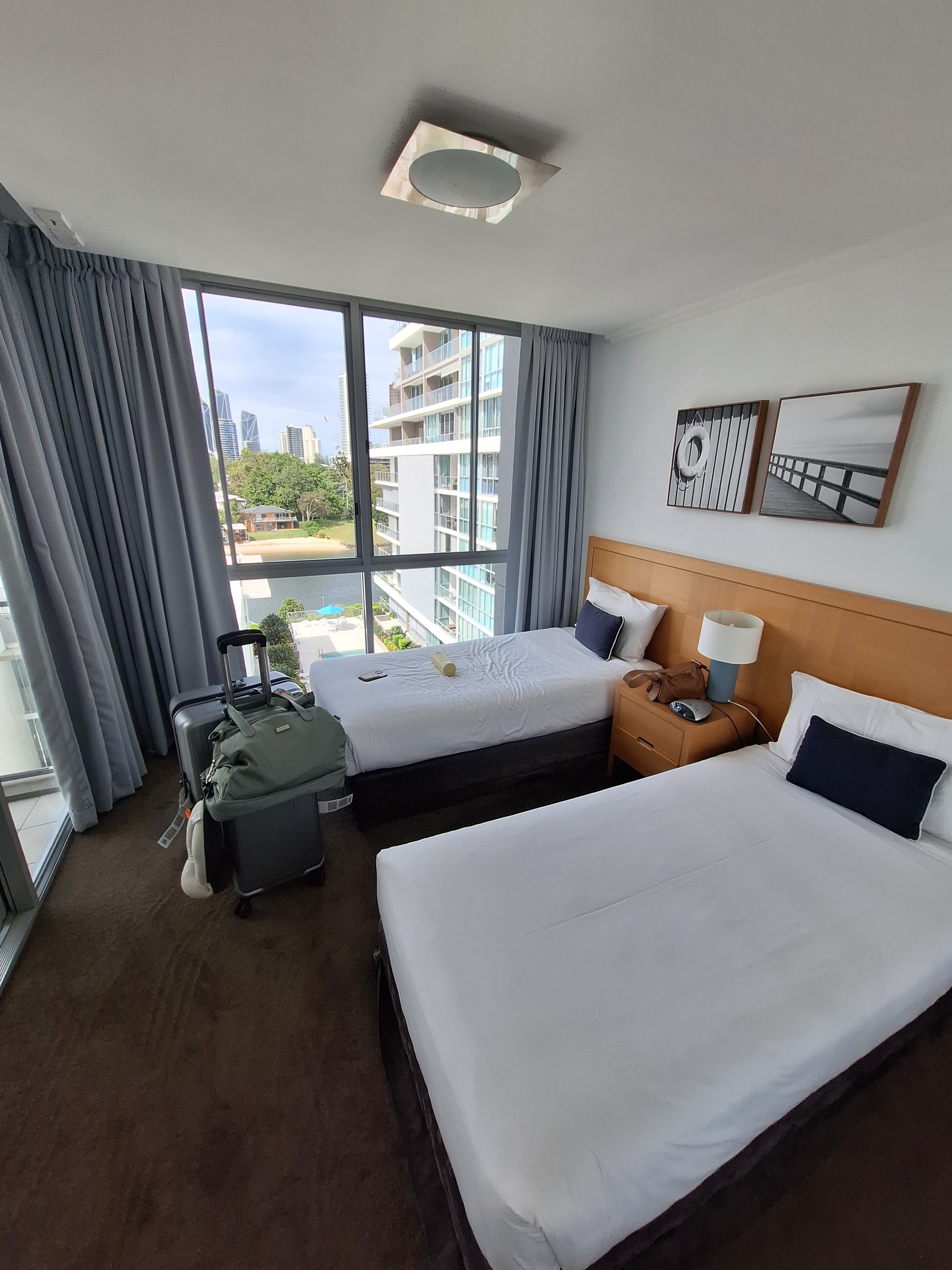 Gold Coast bedroom with two beds